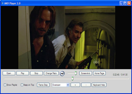 Скриншот программы mkv player для windows 7