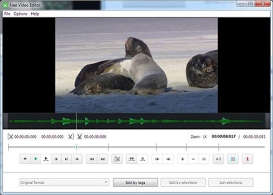 Скриншот программы free video editor для windows 10