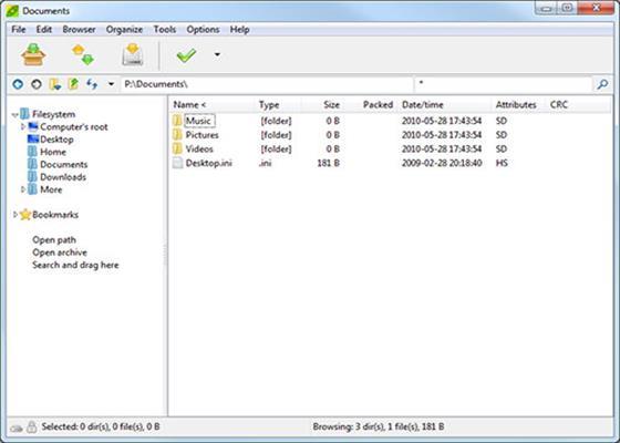 Скриншот программы peazip для windows 10
