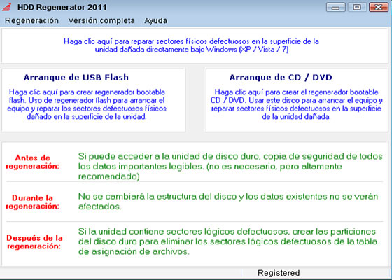 Скриншот программы hdd regenerator для windows 7