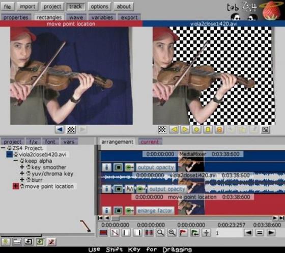 Скриншот программы zs4 video editor