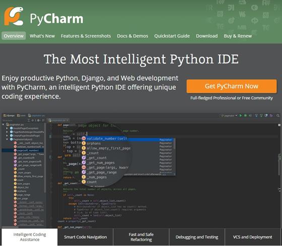 Скриншот программы pycharm