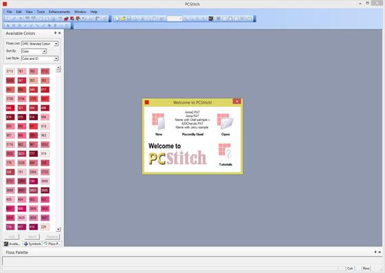 Скриншот программы pcstitch