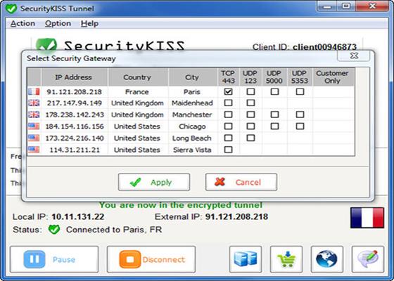 Скриншот программы securitykiss