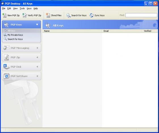 Скриншот программы pgp desktop