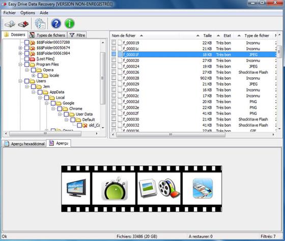 Скриншот программы easy drive data recovery