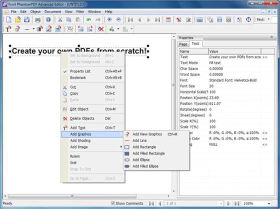 Скриншот программы foxit advanced pdf editor