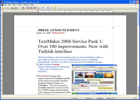 Скриншот программы textmaker viewer
