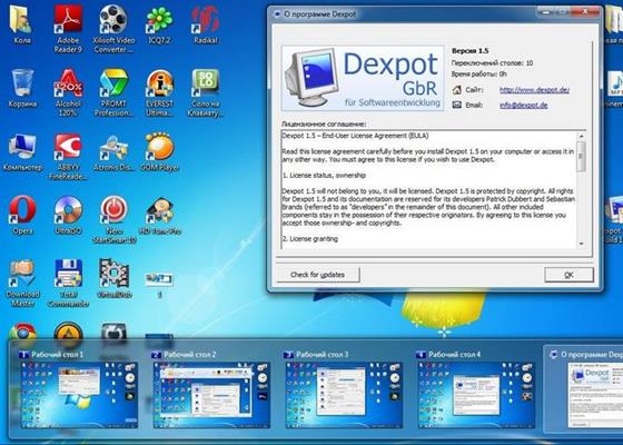 Скриншот программы dexpot