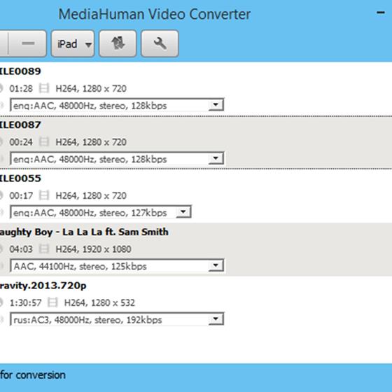 Скриншот программы mediahuman video converter