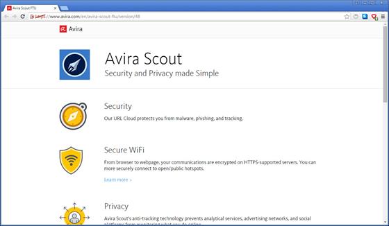 Скриншот программы avira scout