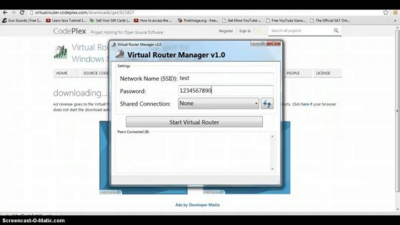 Скриншот программы virtual router manager