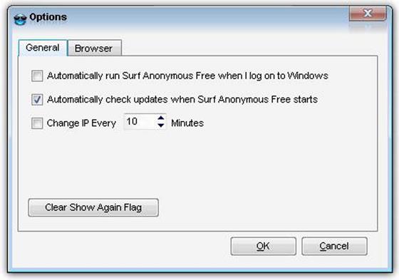 Скриншот программы surf anonymous