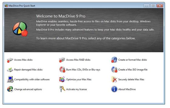 Скриншот программы macdrive