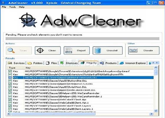 Скриншот программы adwcleaner для windows 7