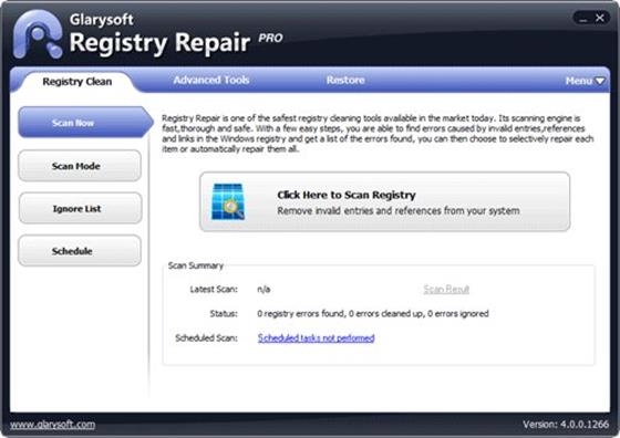 Скриншот программы registry repair