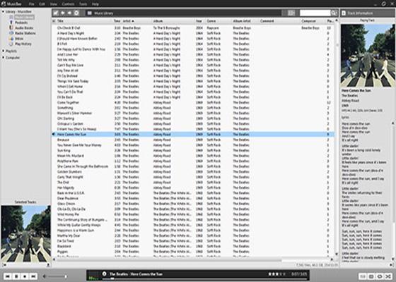 Скриншот программы musicbee для windows 10