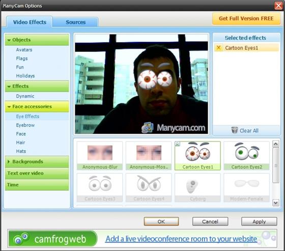 Скриншот программы manycam