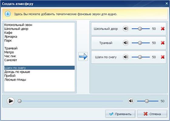 Скриншот программы аудиомастер