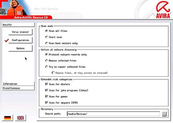 Скриншот программы avira internet security suite для windows 10