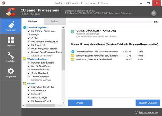 Скриншот программы ccleaner для windows 10